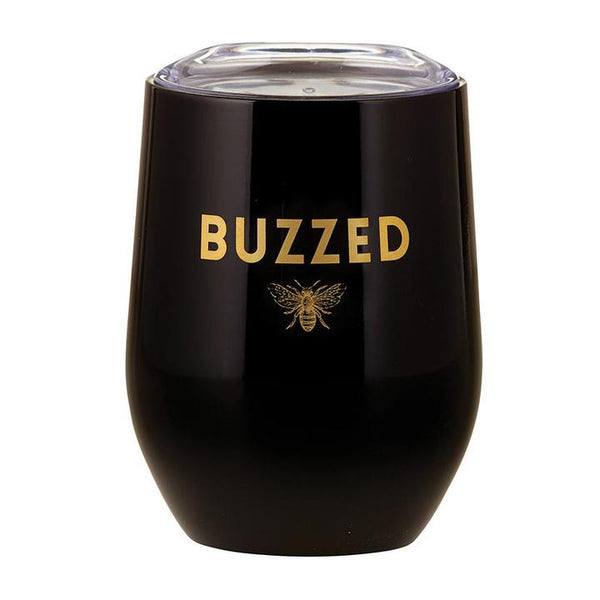 Buzzed Glitter Wine Glass