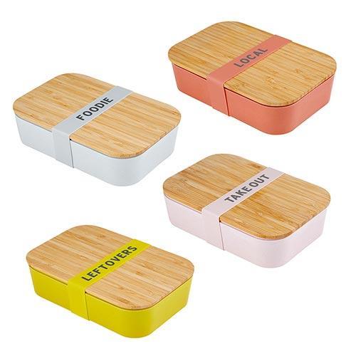 Eat, Drink, Repeat Bamboo Lunch Box