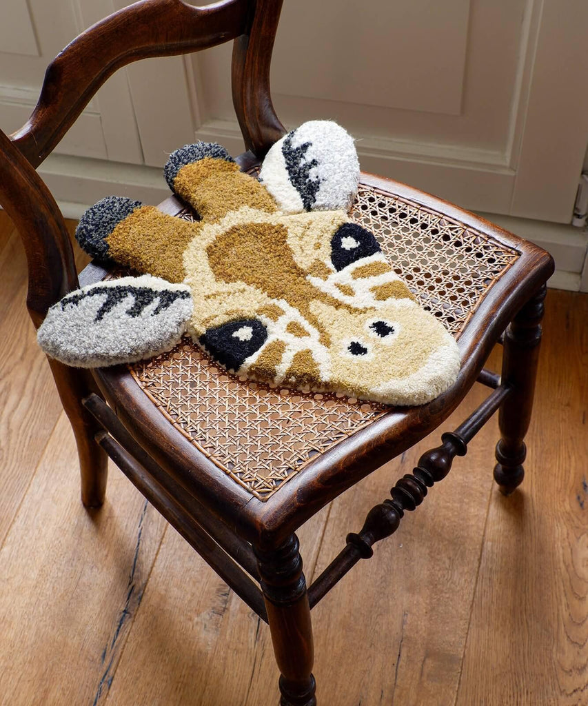 Gimpy Giraffe Head Rug