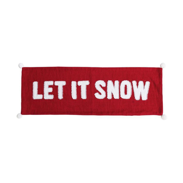 Let It Snow Pom Pillow