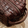 Woven Leather Dopp Kit