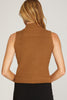 Mock Neck Caramel Tank