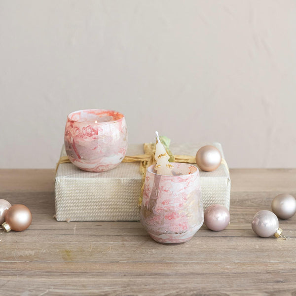 Marbled Pink Votive