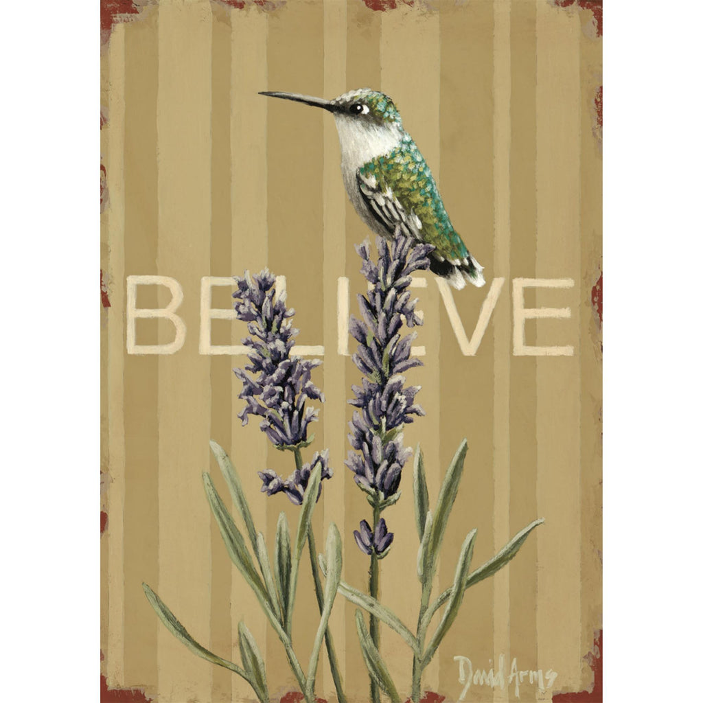 Believe Lavender Greeting Card