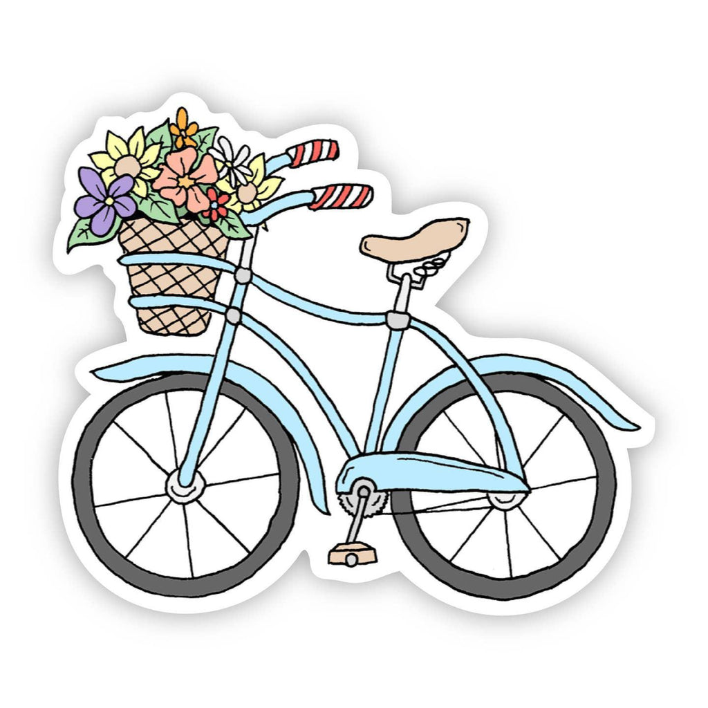 Blue Bicycle Sticker