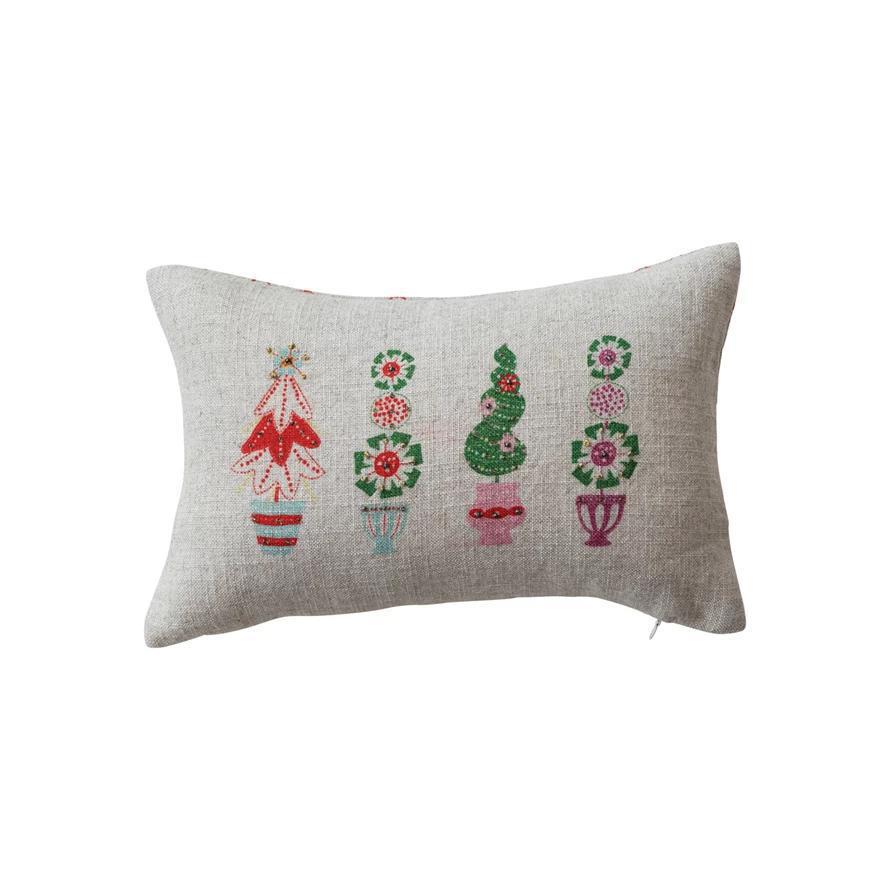 Topiary Christmas Pillow