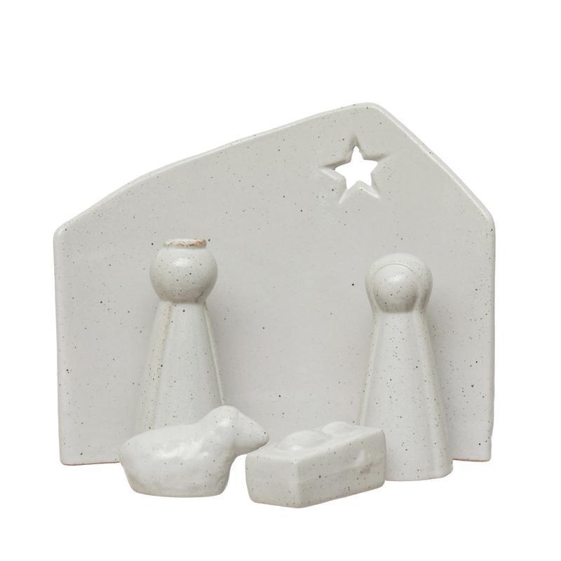 Stoneware Nativity