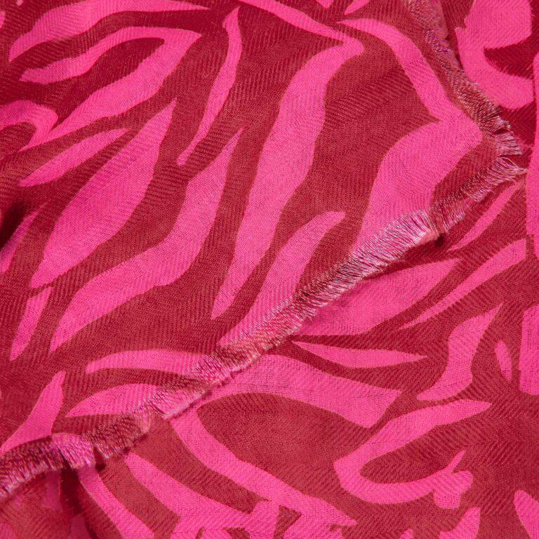 Fuchsia Animal Print Scarf