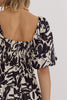 Mono Fleur Midi Dress