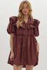 Chocolate Frill Dress