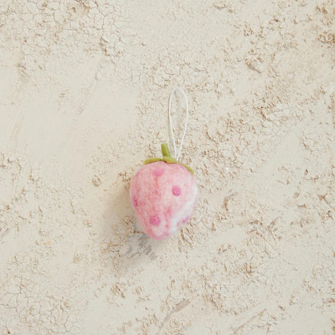 Felt Strawberry Ornament