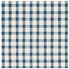 Painted Navy Check Cocktail Napkin