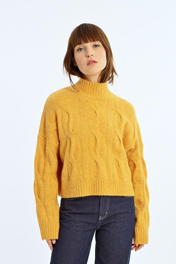 Saffron Cut Cable Sweater