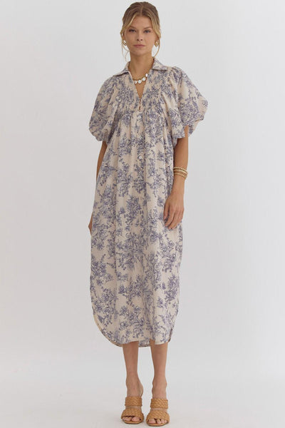 Floral Toile Dress