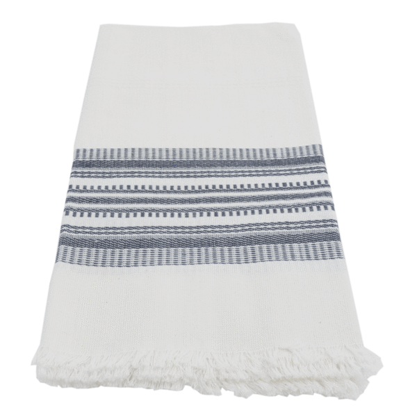 Slate Antigua Stripe Towel