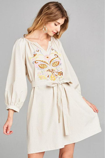 Delia Embroidered Dress