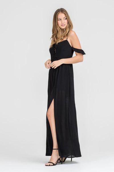 Hi Slit Maxi Romper